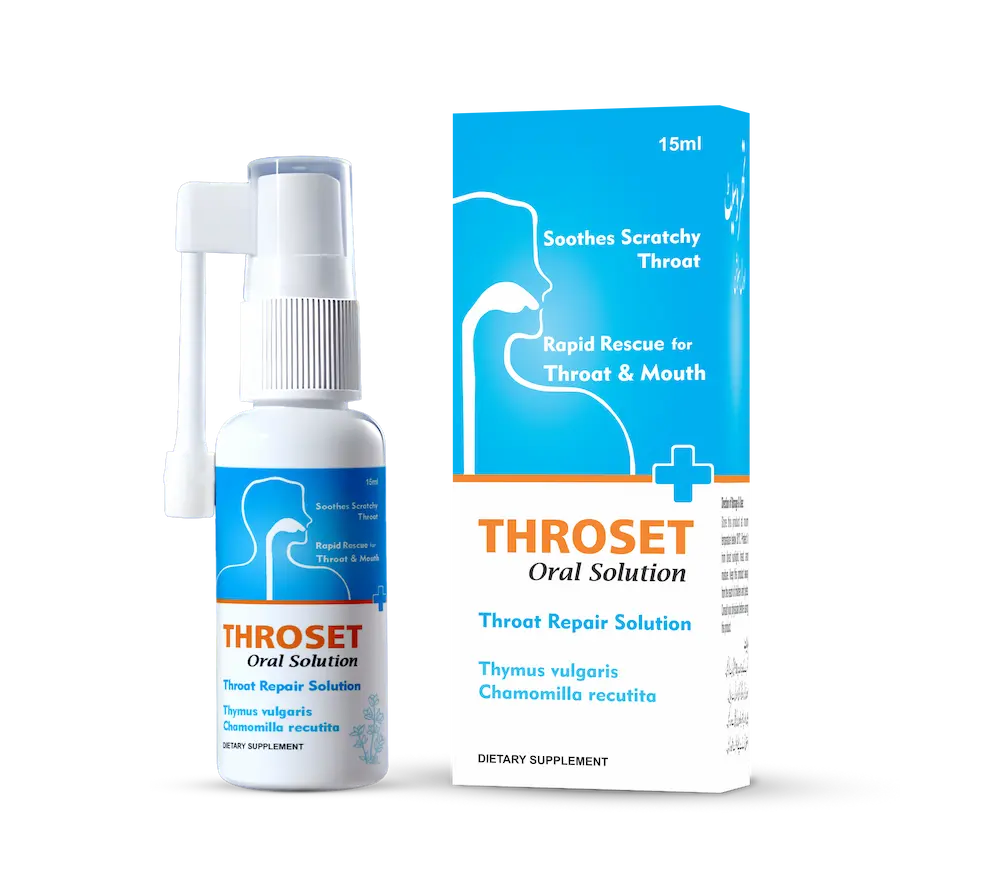 Throset Oral Spray 15 ml – Natural Throat Relief in Pakistan
